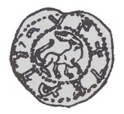 Denier Bracteate - Mieszko III the Old Gniezno or Kalisz mint obverse image