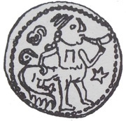 Denier Bracteate - Mieszko the Younger Kalisz mint obverse image