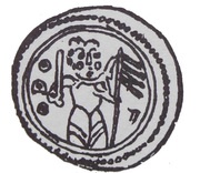Denier Bracteate - Odon Mieszkowic Poznań mint obverse image