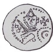 Denar - Wladyslaw III Spindleshanks or Wladyslaw Odonic Gniezno mint obverse image