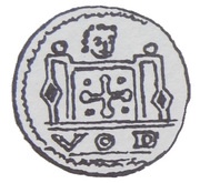 Denier Bracteate - Wladyslaw III Spindleshanks or Wladyslaw Odonic Gniezno or Poznań mint obverse image
