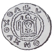 Denier Bracteate - Wladyslaw III Spindleshanks or Wladyslaw Odonic Gniezno or Poznań mint obverse image