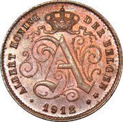 1 Centime - Albert I Dutch text obverse image