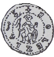 Denar - Bolesław the Pious Poznań mint obverse image
