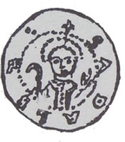 Denar - Bolesław the Pious Poznań mint reverse image