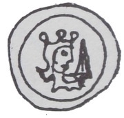 Denier Bracteate - Premislaus II Poznań mint obverse image