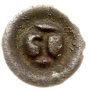 Denier Bracteate - foreman Fryczk z Čakovic unknown mint, Poland, 1302-1303 reverse image
