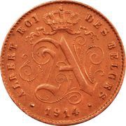 1 Centime - Albert I French text obverse image