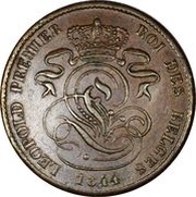 2 Centimes - Léopold I obverse image