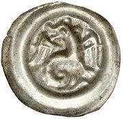Denier Bracteate - Leszek the White Kraków mint, Poland, 1194-1227 reverse image