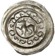 Denier Bracteate - Leszek the White Kraków mint, Poland, 1194-1227 reverse image