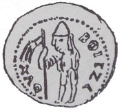 Denier Bracteate - Boleslaus V the Chaste Kraków mint obverse image