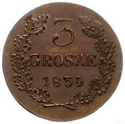3 Grosze, Poland, 1835 reverse image