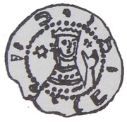 Denier Bracteate - Bolesław Mieszkowic Kruszwica or Inowrocław mint obverse image