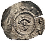 Denier Bracteate hebrajski / Bracteate - Bolesław Mieszkowic Kruszwica or Inowrocław mint obverse image