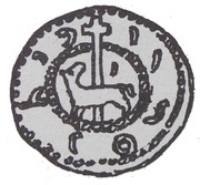 Denier Bracteate - Bolesław Mieszkowic Kruszwica or Inowrocław mint obverse image