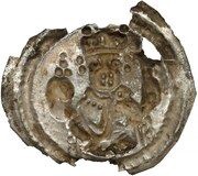Denier Bracteate - Bolesław Mieszkowic or Leszek of Masovia Kruszwica or Inowrocław or Płock mint reverse image