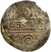 Denier Bracteate - Bolesław Mieszkowic or Leszek of Masovia Kruszwica or Inowrocław or Płock mint, Poland, 1173-1195 reverse image