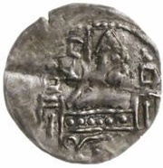 Denier Bracteate - Bolesław Mieszkowic or Leszek of Masovia Kruszwica or Inowrocław or Płock mint obverse image