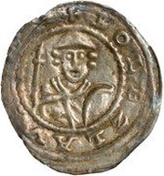 Denier Bracteate - Bolesław Mieszkowic or Leszek of Masovia Kruszwica or Inowrocław or Płock mint obverse image