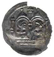 Denier Bracteate - Leszek of Masovia Płock mint, Poland, 1173-1186 reverse image
