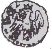 Denar - Siemowit III Elder Płock mint, Poland, 1350-1379 reverse image