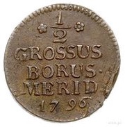 ½ Grossus - Frederick William II, Poland, 1796-1797 reverse image