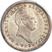2 Zlotys Polskie - Aleksandr I obverse image