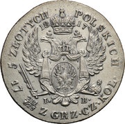 5 Zlotys Polskich - Alexander I, Poland, 1816-1818 reverse image