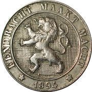 5 Centimes - Léopold II Dutch text obverse image