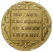 1 Golden Warsaw Dutch Ducat, Poland, 1831 reverse image