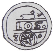 Denier Bracteate - unknown abbot wąchocki Wąchock mint obverse image
