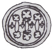 Denier Bracteate - unknown abbot wąchocki Wąchock mint obverse image