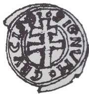 Denier Bracteate - unknown abbot wąchocki Wąchock mint obverse image