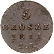 3 Grosze - Frederick Augustus I I.S., Poland, 1810-1811 reverse image