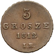 3 Grosze - Frederick Augustus I I. B., Poland, 1811-1814 reverse image