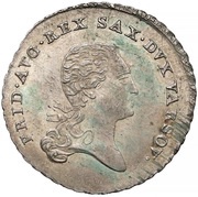 ⅙ Thaler - Frederick Augustus I I.S. obverse image