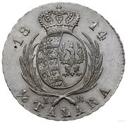 ⅙ Thaler - Frederick Augustus I I.B., Poland, 1812-1814 reverse image