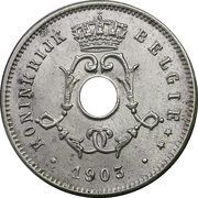 5 Centimes - Léopold II Dutch text; small date obverse image