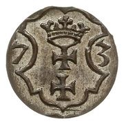 Denar gdański - Interregnum Gdańsk mint reverse image