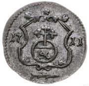 Halerz - August II Mocny Lipsk mint, Polish–Lithuanian Commonwealth, 1711-1713 reverse image