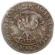 Szeląg gdański - Interregnum Gdańsk mint obverse image