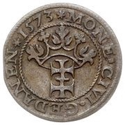 Szeląg gdański - Interregnum Gdańsk mint, Polish–Lithuanian Commonwealth, 1573 reverse image