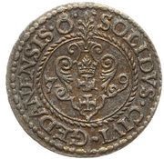 Szeląg gdański - Stefan Batory Gdańsk mint reverse image
