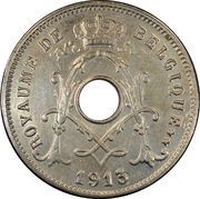 5 Centimes - Albert I French text obverse image