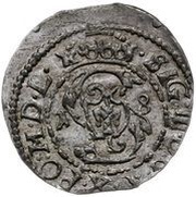 Szeląg litewski - Sigismund III Vasa Wilno mint obverse image