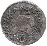 Szeląg koronny - Stefan Batory Poznań mint obverse image