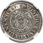 Szeląg gdański - Jan II Kazimierz Waza Gdańsk mint, Polish–Lithuanian Commonwealth, 1657 reverse image
