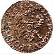 Szeląg koronny - Jan II Kazimierz Waza Ujazdów mint reverse image
