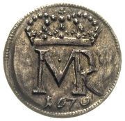 Szeląg gdański - Michał Korybut Wiśniowiecki Gdańsk mint obverse image
